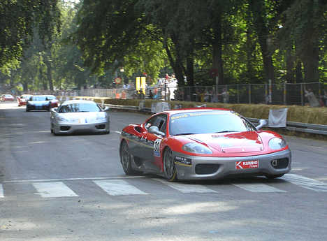 René Rasmussen forrest i Ferrari Challenge klassen ved CHGP.